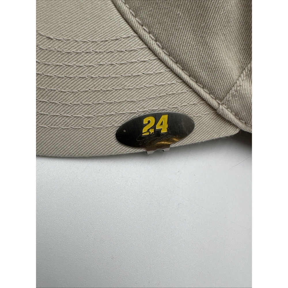 Vintage 2004 Jeff Gordon 24 Nascar Chase Authentics Tan Cap NWT With Hat Clip - Picture 3 of 8